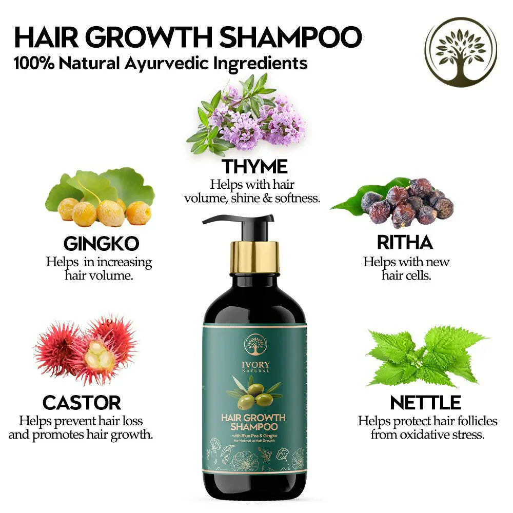 Ivory Natural Grey Hair Serum and Shampoo Combo - 200ml image 2