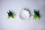 White Marble Lotus Plate Handcarved Bowl image 10