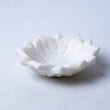White Marble Lotus Plate Handcarved Bowl image 1