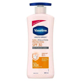 Vaseline Healthy White Sun + Pollution Protection SPF 30 Body Lotion -400 ml image 1