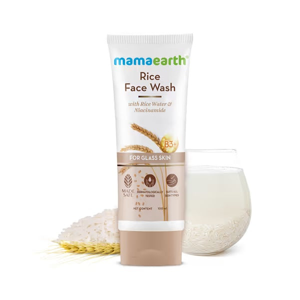 Rice Face Wash With Rice Water & Niacinamide for Glass Skin - 100 ml image 1