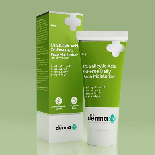 1% Salicylic Acid Oil-Free Moisturizer For Face with Oat Extract - 50g image 1