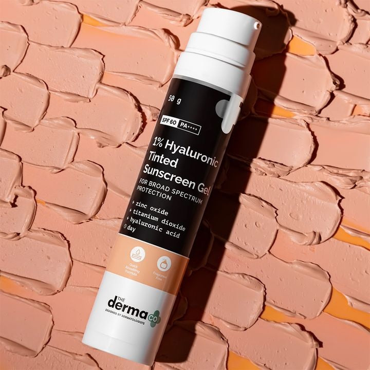 1% Hyaluronic Tinted Sunscreen Gel for Broad Spectrum Protection - 50g image 1