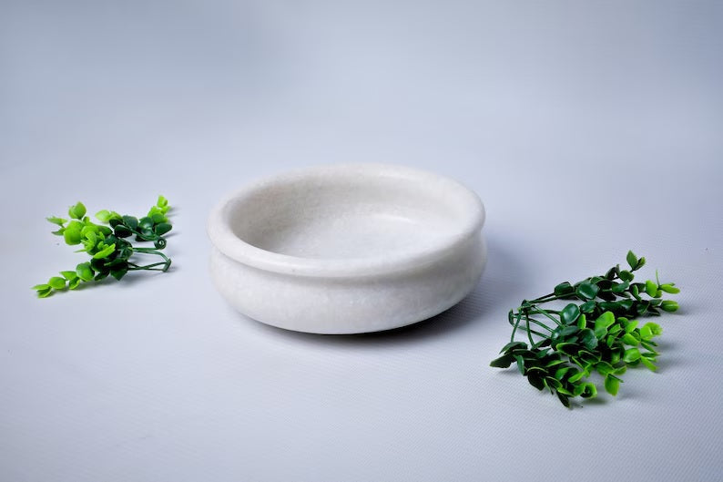 White Marble Bowl image 1