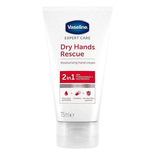Vaseline Dry Hands Rescue 2in1 Hand Cream -75 ml image 1