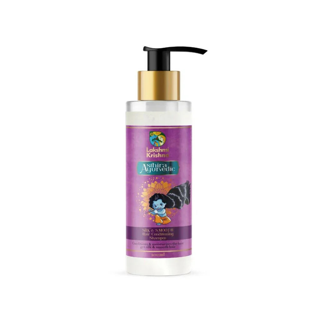 Lakshmi Krishna Silk & Smooth Hair Conditioning Shampoo -200 ml image 1