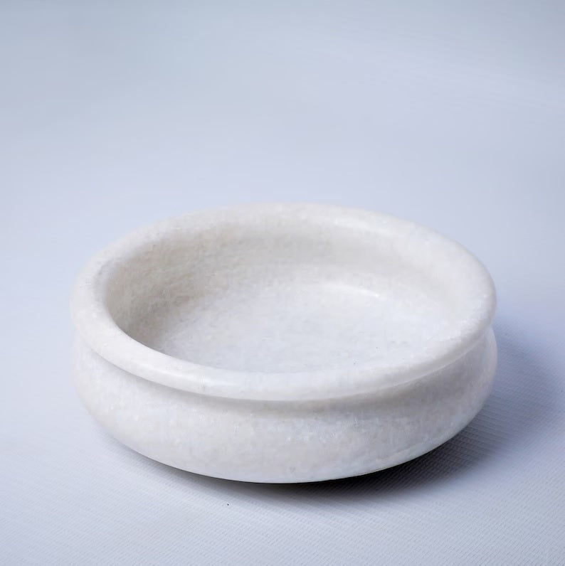 White Marble Bowl image 2