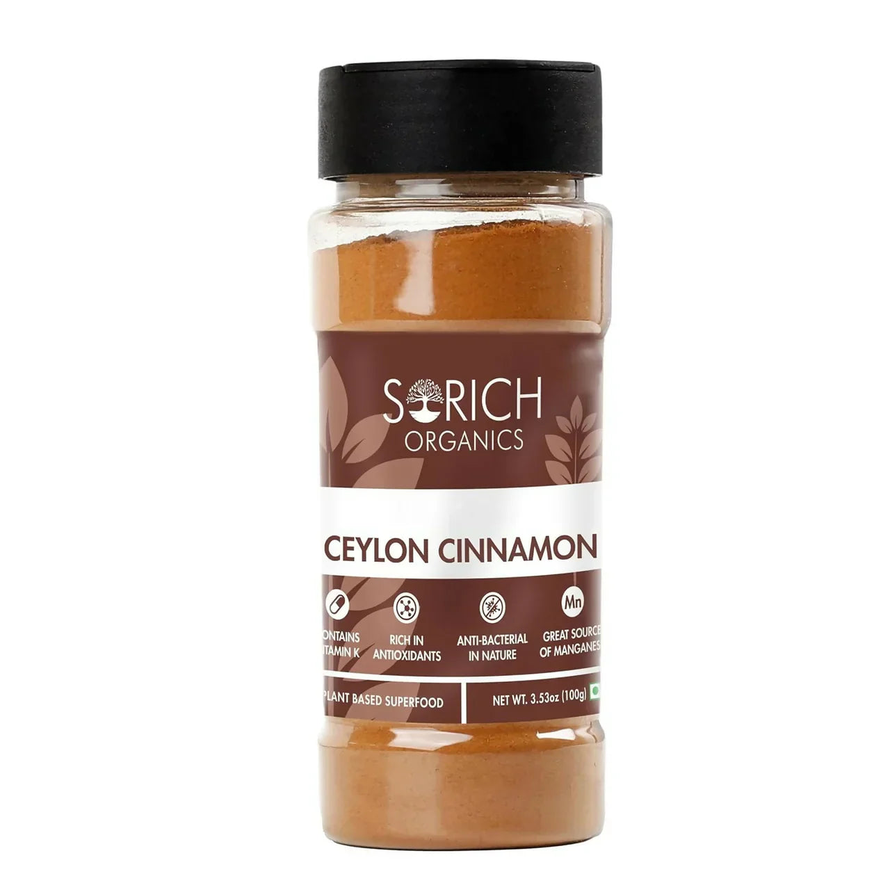 Sorich Organics Ceylon Cinamon Sticks Powder (Dalchini Powder) -50 gm image 1