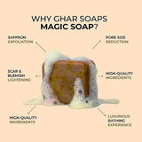 Ghar Sandalwood & Saffron Handmade Bath Soap – 100g  | Luxurious & Natural image 3