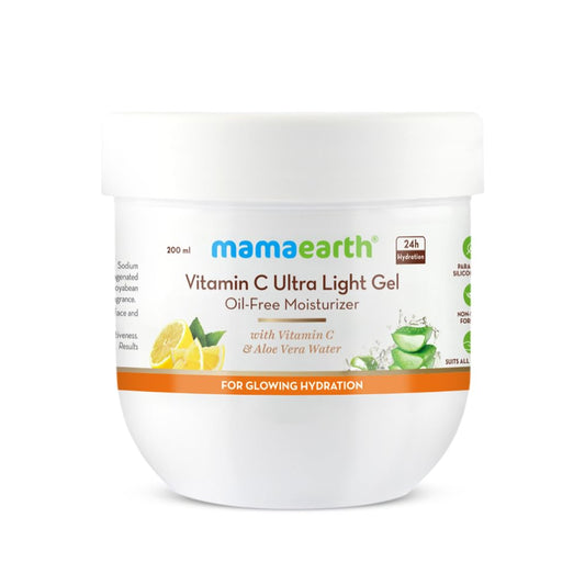 Mamaearth Vitamin C Gel Moisturizer - Lightweight, Oil-Free Hydration, 200ml image 1