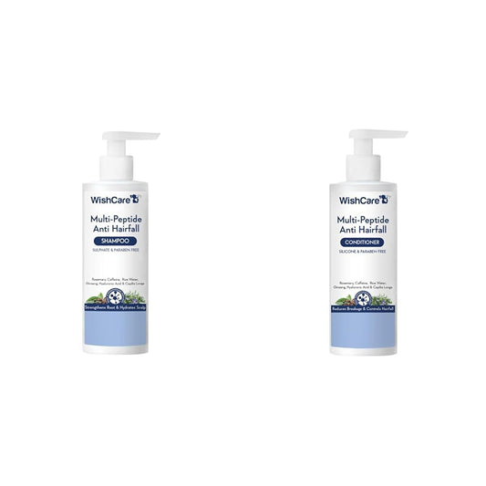 WishCare Multi Peptide Anti Hairfall Shampoo 250ml+ Conditioner 200ml image 1