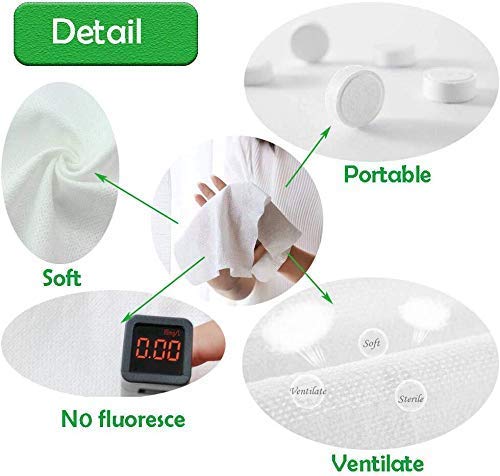 Crizer Compressed Facial Face Sheet tablets Outdoor Travel Portable Face Towel-(50Pcs) image 3