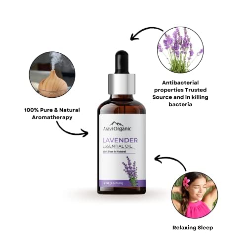 Aravi Organic   Lavender And Peppermint Essential Oil- 15 ml image 2