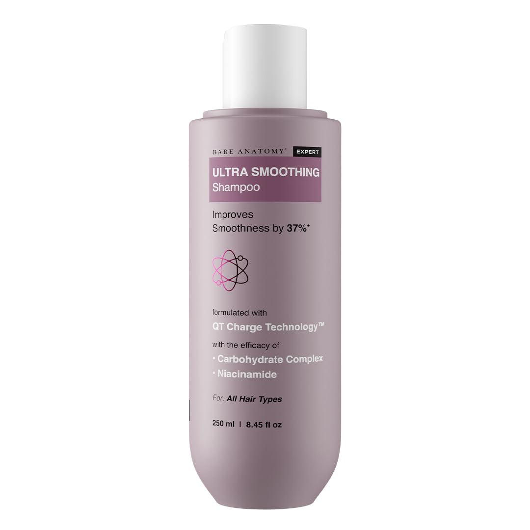 Bare Anatomy Ultra Smoothing Shampoo for Dry and Frizzy Hair  For Men & Women -250ml image 2
