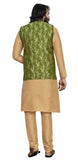 Men's Silk Kurta Pajama With Coti image 4