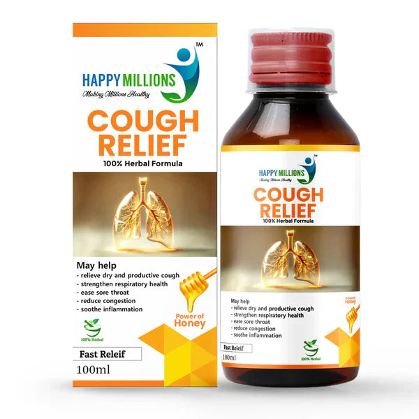 HappyMillions Cough Relief Syrup - 100 ml image 2
