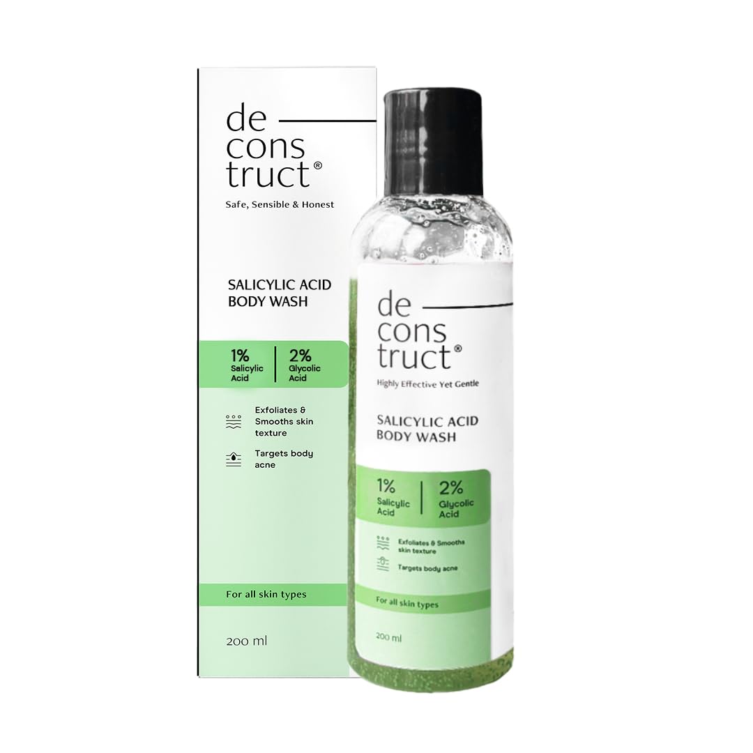 Exfoliating Body Wash with Salicylic & Glycolic Acid | Gentle Cleanser for Smooth & Refreshed Skin - 200ml image 1