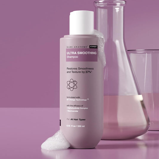 Bare Anatomy Ultra Smoothing Shampoo for Dry and Frizzy Hair  For Men & Women -250ml image 1