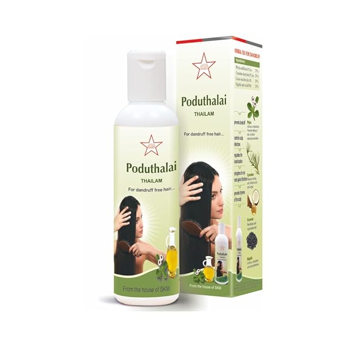 SKM Siddha And Ayurveda Poduthalai Thailam - 100 ml image 1