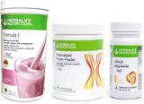 HERBALIFE Weight Loss Combo Formula 1 Rose Kheer Flavor Shake, Protein Powder 200G, Afresh Ginger Flavor image 1