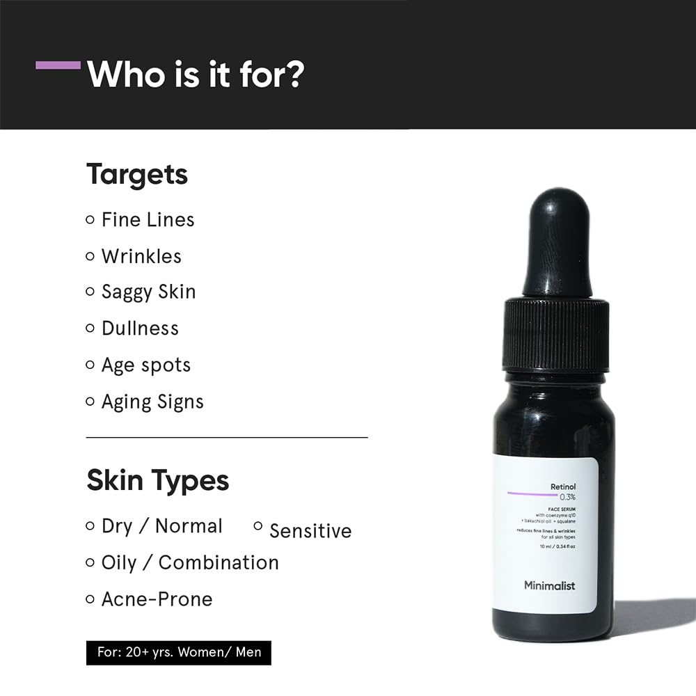 Minimalist Anti-Aging Night Serum with 0.3% Retinol 10ml image 2