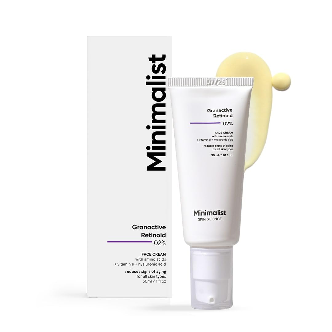 Minimalist 2% Retinoid Anti Ageing Night Cream for Wrinkles & Fine Lines-30ml image 1