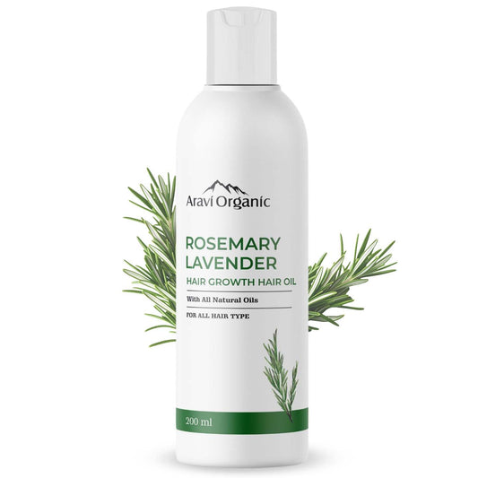 Aravi Organic Rosemary Lavender Hair Oil  - 200 ml image 1