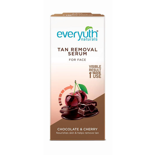 Everyuth Naturals Pure & Light Tan Removal Choco Cherry Serum, 30ml, Bottle image 1