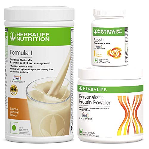 Herbal Formula 1 Combo of banana Shake + Protein Powder 200g & Afresh Lemon image 1