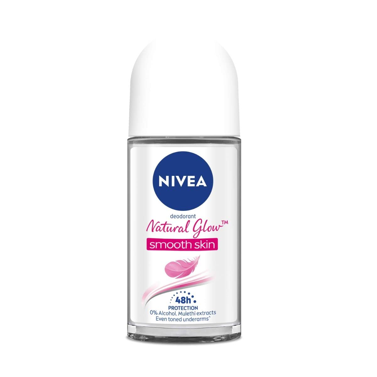 NIVEA Natural Glow Smooth Skin Deodorant Roll On for Women- 50ml image 1