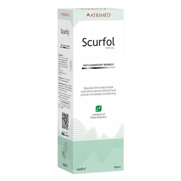 Atrimed Ayurvedic Scurfol Topical Shampoo -100 ml image 1