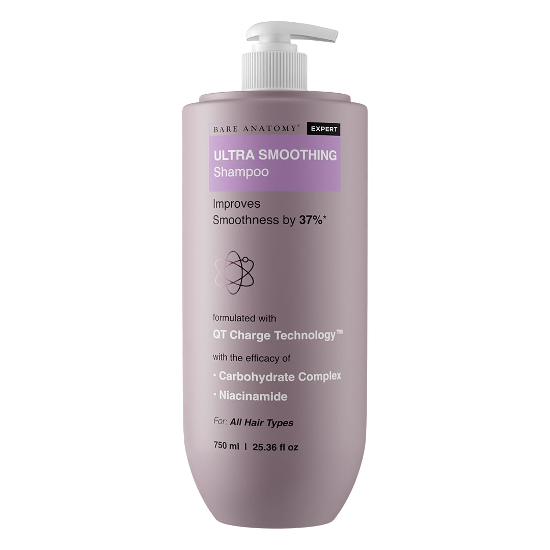 Bare Anatomy Ultra Smoothing Shampoo for Dry and Frizzy Hair  For Men & Women -250ml image 7