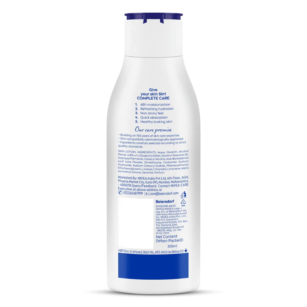 NIVEA Aloe Hydration Body Lotion 200 ml -For Men & Women image 3