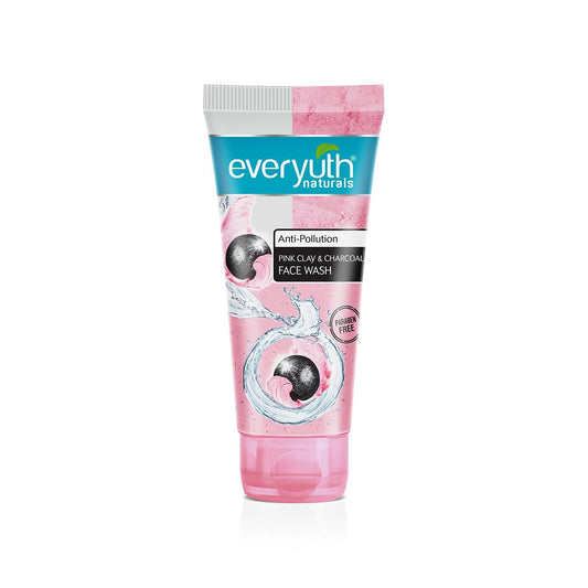 Everyuth Naturals Anti Pollution Pink Clay & Charcoal Face Wash 50g image 1