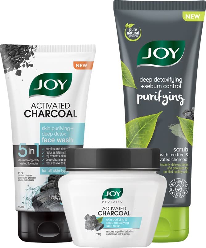 Joy  Charcoal Face Wash (150ml) image 3