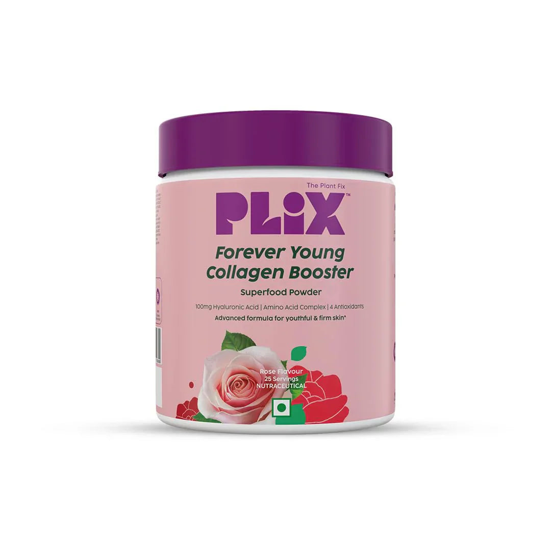 PLIX The Plant Fix Wholefood Collagen Builder Powder for Skin - Rose -200 gm image 1