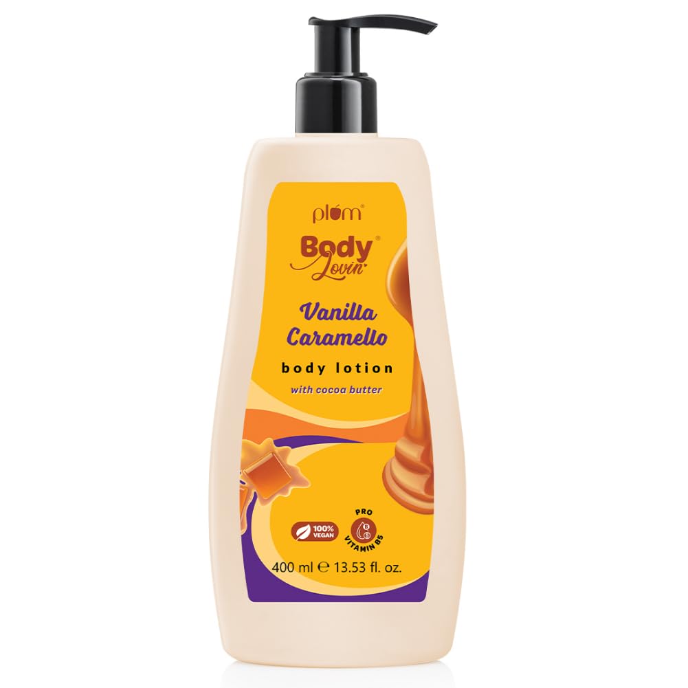 Plum BodyLovin' Vanilla Caramello Body Lotion  Cocoa Butter & Vitamin B5 For Deep Moisturization :- 240 ml image 6