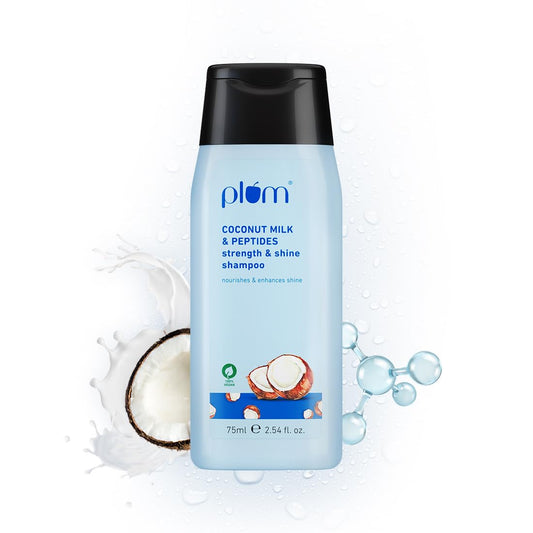 Coconut Milk & Peptides Strength & Shine Shampoo :- 75ml image 1