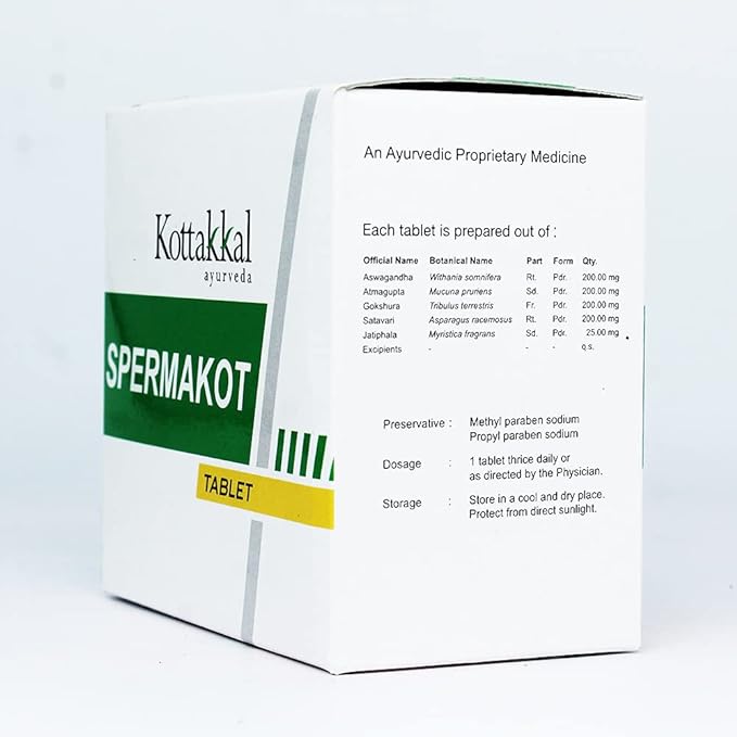Kottakkal Arya Vaidyasala Spermakot Tablet - 100 Tabs image 2
