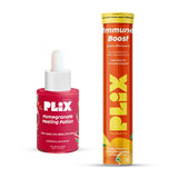 PLIX - THE PLANT FIX Pomegranate Peeling Potion and Vitamin C Effervescent Combo image 1