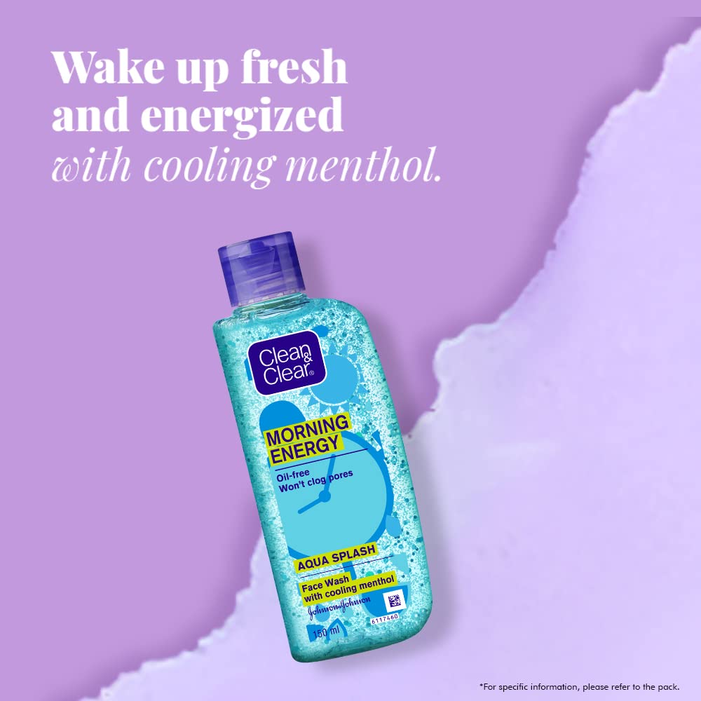 Clean & Clear Morning Energy Aqua Splash, Blue, 150 ml image 4