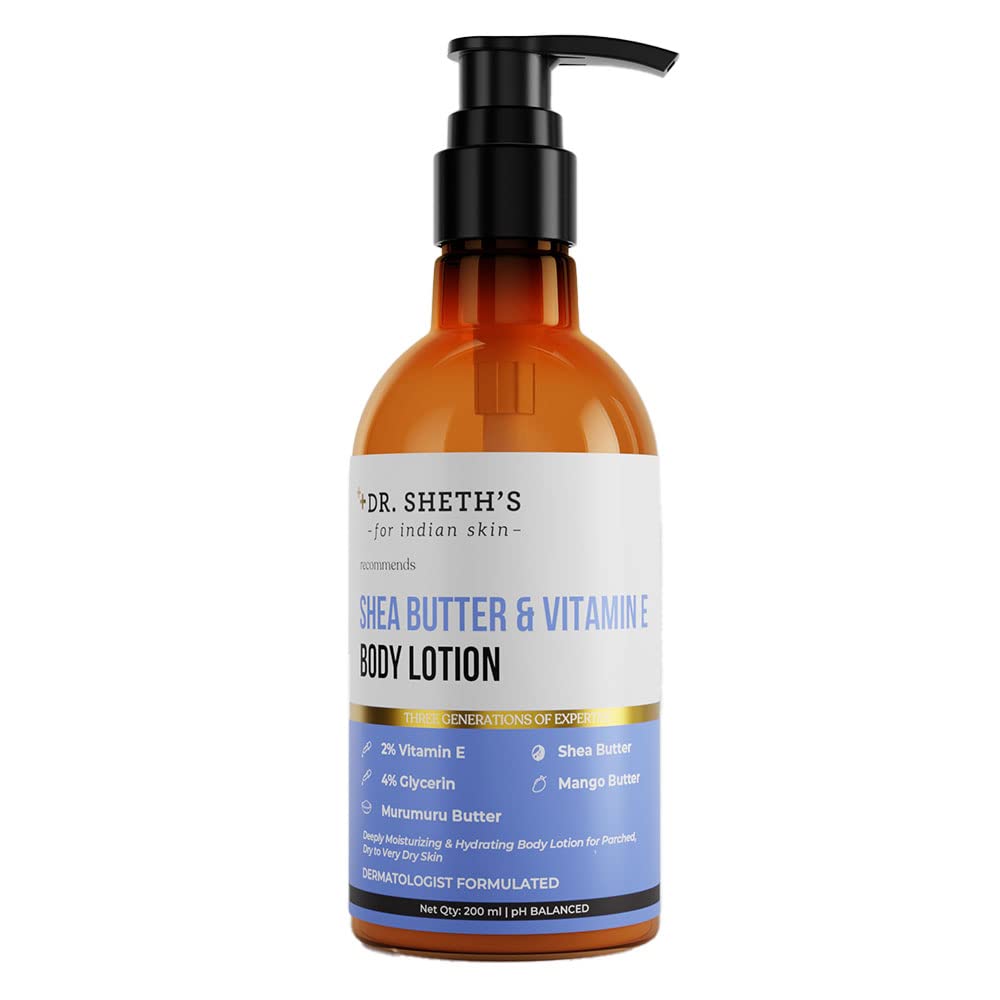 Dr. Sheth's Shea Butter & Vitamin E Body Lotion -200 ml image 1
