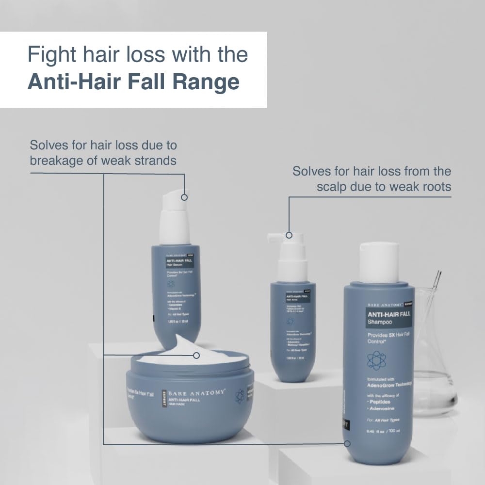 Bare Anatomy Anti Hair Fall Shampoo |5x Hair Fall Control & Growth|  250ml image 4
