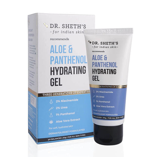Dr. Sheth's Aloe & Panthenol Hydrating Gel with Niacinamide For Deep Moisturization & Hydration, For All Skin Types -50 gm image 1