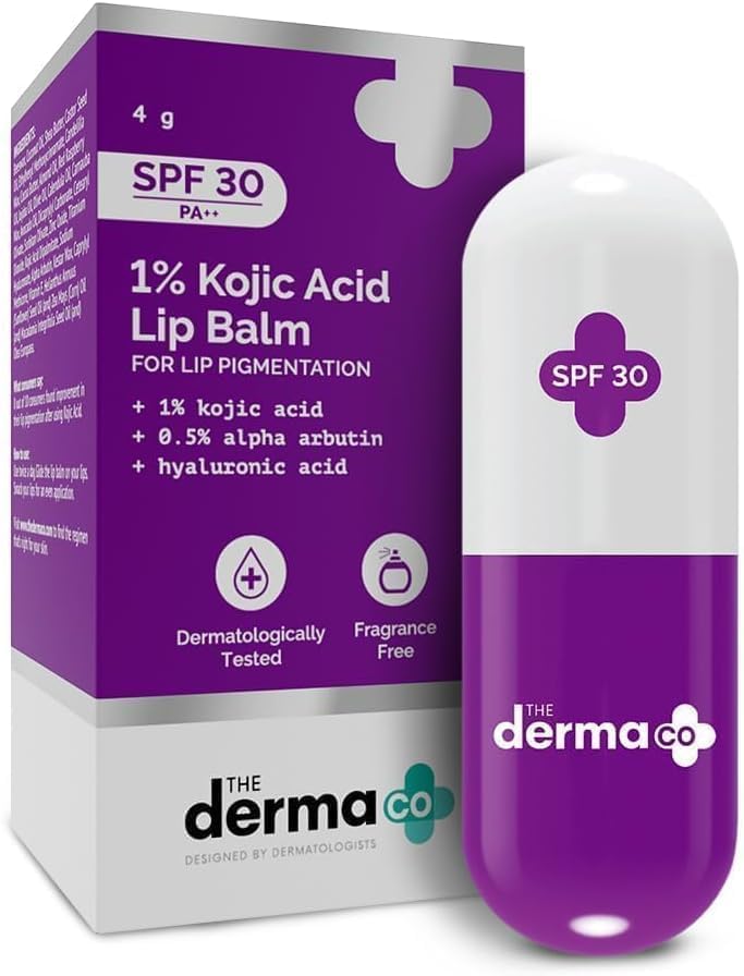 The Derma Co 1% Kojic Acid Lip Balm - 4 gm image 1