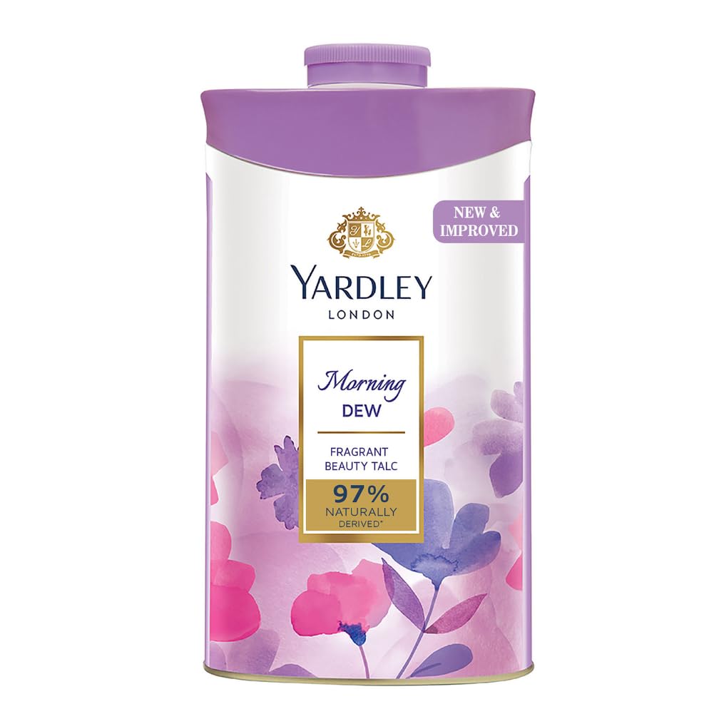 Yardley London Morning Dew Perfumed Talc for Women, 250g image 1