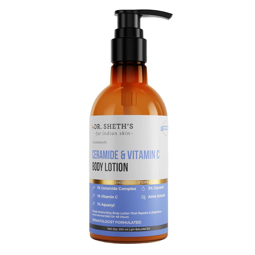 Dr. Sheth's Ceramide & Vitamin C Body Lotion-200 ml image 1