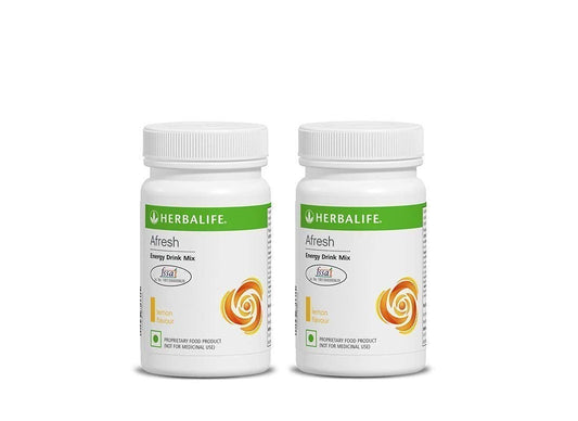 HERBALIFE NUTRITION Herbalife Afresh Energy Drink Mix Lemon Flavour 50 g (PACK OF 2) image 1