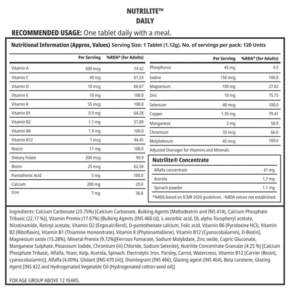 Neutralite Daily Nutrilite Daily Multivitamin and Multimineral Tablets - 60 t – Urban Deals
