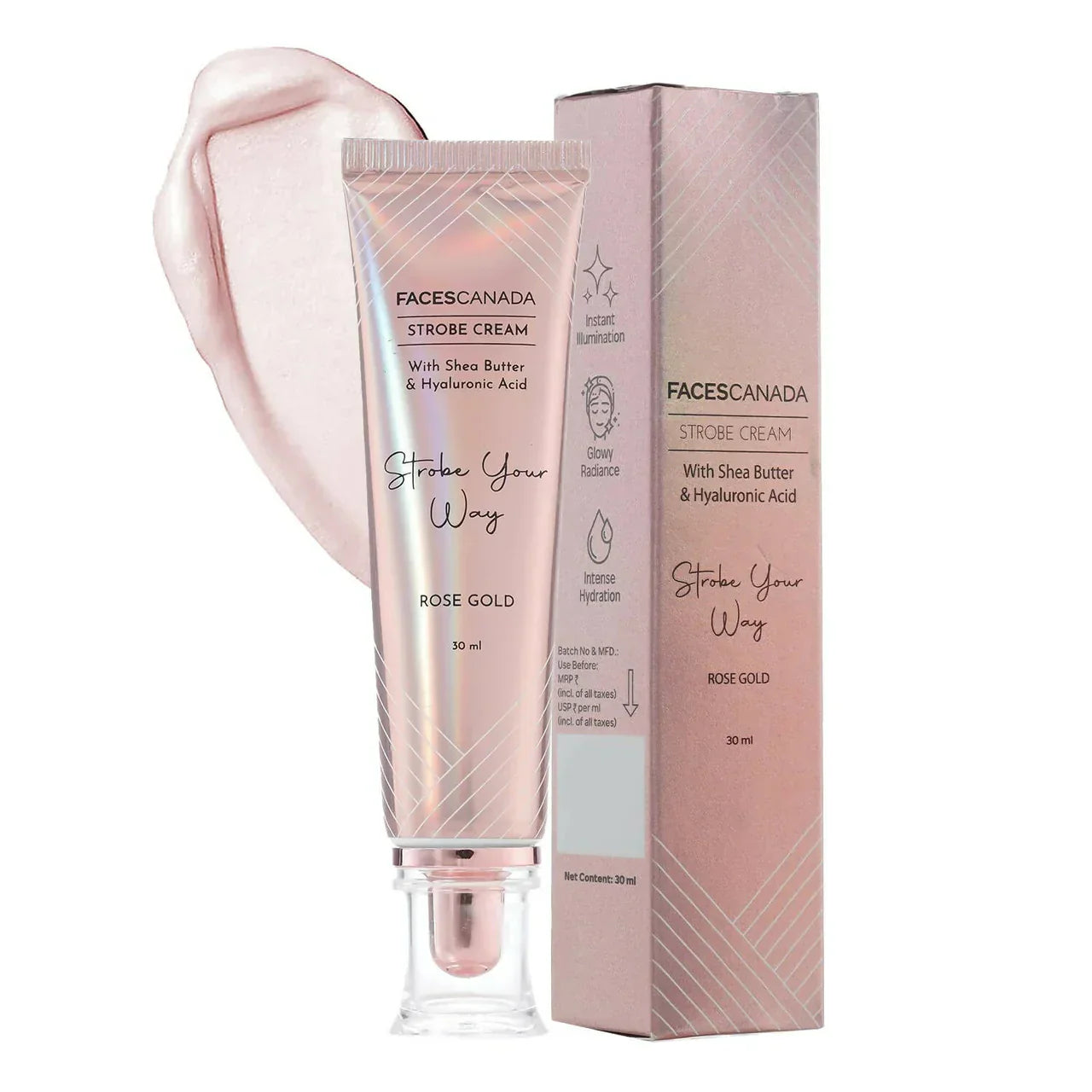 Faces Canada Strobe Cream - Rose Gold -30 gm image 1